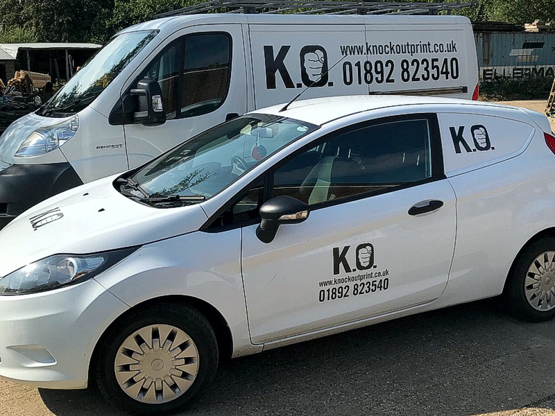 Vehicle Graphics KNOCKOUT PRINT Services K.O. Paddock Wood