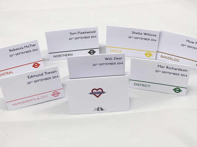 Table Name Cards By KNOCKOUT PRINT